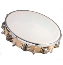 GP-TAMB4 10-inch Wood Frame Tambourine with Synthetic Head image