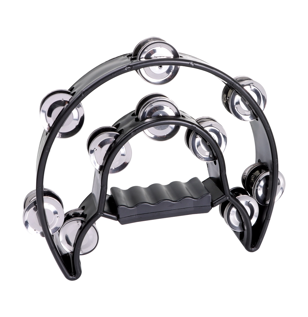 GP-TAMB2B Half-moon Tambourine with Inside Row – Black image