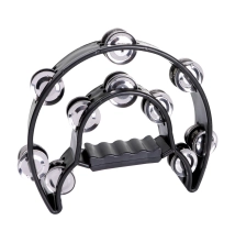 GP-TAMB2B Half-moon Tambourine with Inside Row – Black image