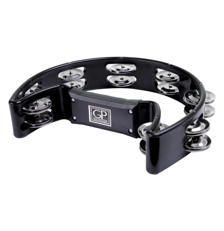 image 3 GP-TAMB5 Half-moon Plastic Tambourine - Black