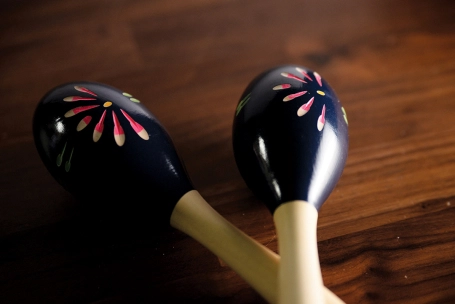  image 3 GP-MARACA1 8-inch Wood Painted Maracas